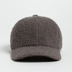 Бейсболка женская теплая MINAKU барашек 52-58 серый - фото 25431853