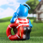 Садовая фигура из гипса «Бегемот - моряк», 17×17×29 см - Фото 4