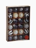 Ёлочные игрушки «Мелодия» ассорти люкс, шары новогодние, d=6 см, набор 24 шт., белый/серебро/сиреневый - Фото 16