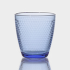 Стакан низкий стеклянный «Концепто Идиль», 250 мл, цвет синий - фото 10789208