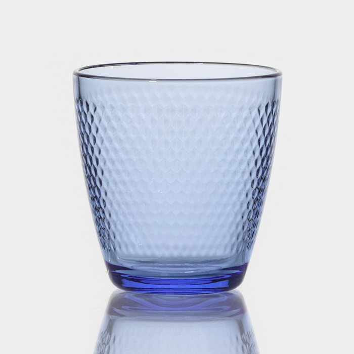 Стакан низкий стеклянный «Концепто Идиль», 250 мл, цвет синий - фото 1906339821