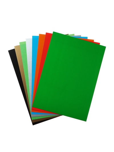 Картон цветной двусторонний А4, 8 листов, 16 цветов, волшебный «Дракоша» мелованный 220 г/м², в папке