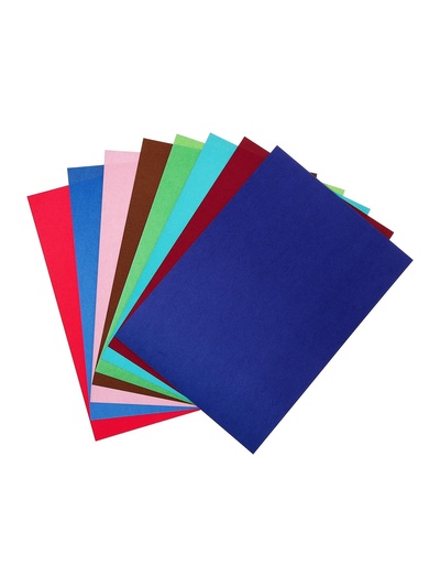 Картон цветной двусторонний А4, 8 листов, 16 цветов, волшебный «Дракоша» мелованный 220 г/м², в папке