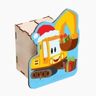 Новогодний набор для творчества. Роспись по дереву копилка «‎Новогодний транспорт»‎ - фото 24651189