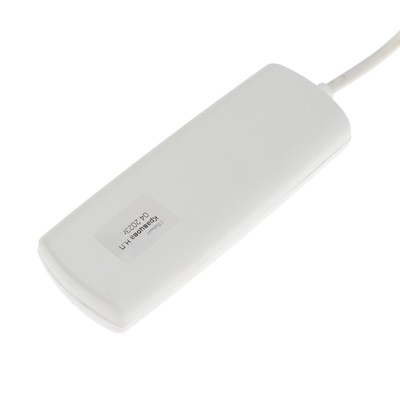 Удлинитель Luazon Lighting ECO, 3 розетки, 2.7 м, 10 А, 2200 Вт, ПВС 2×0.75 мм2, без заземления, белый
