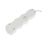 Удлинитель Luazon Lighting ECO, 3 розетки, 8 м, 10 А, 2200 Вт, ПВС 3×0.75 мм2, с заземлением, белый - Фото 4