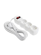 Удлинитель Luazon Lighting ECO, 3 розетки, 4.5 м, 16 А, 3500 Вт, ПВС 3×1 мм2, с заземлением, с выключателем - Фото 3