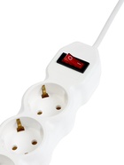 Удлинитель Luazon Lighting ECO, 3 розетки, 4.5 м, 16 А, 3500 Вт, ПВС 3×1 мм2, с заземлением, с выключателем - Фото 4