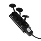 Удлинитель морозостойкий Luazon Lighting, 3 розетки, 10 м, 16А, КГ 3х1,5мм2, с з/к, IP44 - фото 22419822