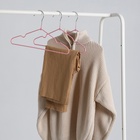 Плечики - вешалки для одежды Доляна, 29.5×16.5 см, 10 шт., детские, антискользящее покрытие, розовые - Фото 8