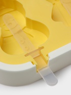 Форма для мороженого с крышкой Доляна «Новый год», силикон, 24×10×3 см, 4 ячейки, с палочками, жёлтая - Фото 6