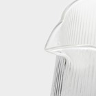 Чайник заварочный Magistro «Грани», 1 л, металлическое сито, боросиликатное стекло, прозрачный - Фото 4