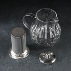 Чайник стеклянный заварочный с металлическим ситом «Глори», 1 л - Фото 3