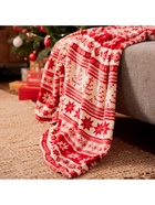 Плед «Этель. Новогодний узор», 150×200 см, корал-флис - Фото 6