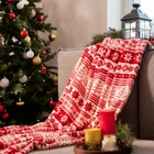 Плед «Этель. Новогодний узор», 180×200 см, корал-флис, пл. 220 г/м² - Фото 7