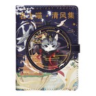 Записная книжка подарочная, А6, 100 листов, цветной блок, с фигурным хлястиком на магните, "Кошка" МИКС - фото 7048457