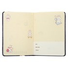 Записная книжка подарочная, А6, 100 листов, цветной блок, с фигурным хлястиком на магните, "Аниме", МИКС - фото 7048509