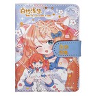 Записная книжка подарочная А6 132 л,цветной блок, с хлястиком на магните,обл.пвх,Аниме МИКС   966900 - фото 24568031