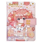 Записная книжка подарочная А6 132 л,цветной блок, с хлястиком на магните,обл.пвх,Аниме МИКС   966900 - фото 24568032