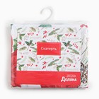 Скатерть новогодняя Доляна «Рождественские цветы» 145×220 см, 100% п/э - Фото 8