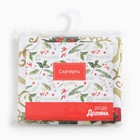 Скатерть новогодняя Доляна «Праздничные украшения» 110×145 см, 100% п/э - Фото 8