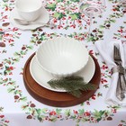 Скатерть Доляна «Хвойный узор» 145×260 см, 100% п/э - Фото 4