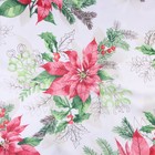 Скатерть новогодняя Доляна «Рождественский букет» 145×300 см, 100% п/э - Фото 5