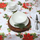 Скатерть новогодняя Доляна «В преддверии Рождества» 145×180 см, 100% п/э - Фото 3