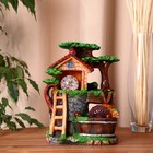Фонтан настольный «Домик лестница», 12×19×27 см, с подсветкой - Фото 1