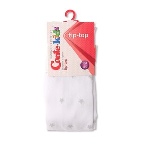 Колготки детские со звёздочками из люрекса Conte Kids Tip-Top, рост 128-134 см, цвет белый 7952129