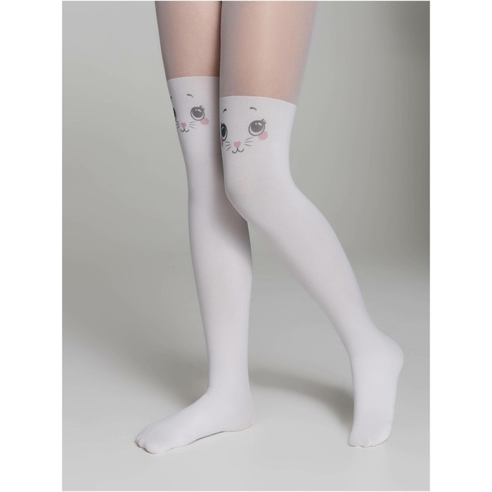 

Колготки детские с имитацией гольфинов Conte Elegant Cat, рост 128-134 см, цвет bianco