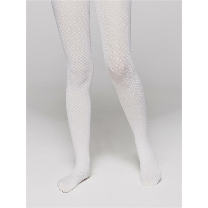 

Колготки детские с ажурным рисунком Conte Elegant Emily, рост 104-110 см, цвет bianco