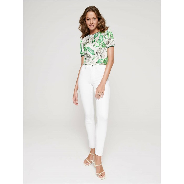 Джинсы женские с высокой посадкой Conte Elegant Skinny, размер XS, цвет white - Фото 1