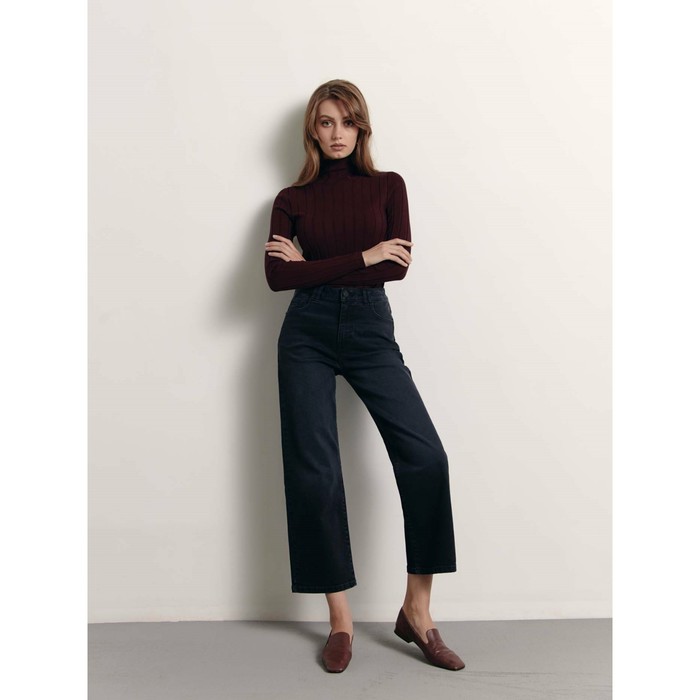 Джинсы широкие женские Conte Elegant, размер XL, цвет washed black - Фото 1