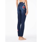 Джинсы женские с вышивкой Conte Elegant, размер XS, цвет тёмно-синий - Фото 3