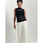 Брюки широкие женские Conte Elegant, размер S, цвет ecru - Фото 3