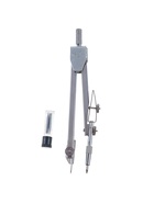 Циркуль металлический Calligrata, 110 мм, с грифелями, в пластиковом пенале - Фото 2