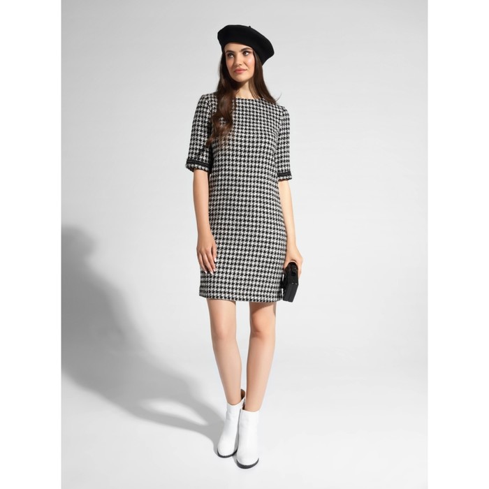 Платье женское, размер XS, цвет black-ivory