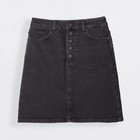 Юбка джинсовая женская, размер M, цвет washed black - Фото 4