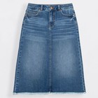 Юбка джинсовая женская, размер XS, цвет mid blue - Фото 11
