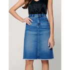 Юбка джинсовая женская, размер XS, цвет mid blue - Фото 8