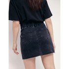 Юбка джинсовая женская, размер L, цвет washed black - Фото 8