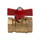 Кран шаровой AQUALINK 11Б27п1, PN 16, внутренняя/внутренняя резьба 3/4", бабочка, латунь - фото 24157707