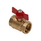 Кран шаровой AQUALINK 11Б27п1, PN 16, внутренняя/внутренняя резьба 3/4", бабочка, латунь - фото 24157710