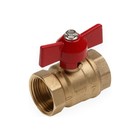 Кран шаровой AQUALINK 11Б27п1, PN 16, внутренняя/внутренняя резьба 3/4", бабочка, латунь - фото 24157711