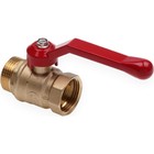 Кран шаровой AQUALINK 11Б27п1, PN 16, внутренняя/наружная резьба 1", ручка, латунь - фото 24480089