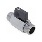 Кран шаровой AQUALINK "мини", PN 10, наружная/наружная резьба 1/2", хром - фото 22420623