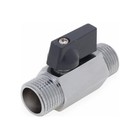 Кран шаровой AQUALINK "мини", PN 10, наружная/наружная резьба 1/2", хром - фото 22420624