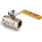 Кран шаровой газовый AQUALINK, PN 16, внутренняя/наружная резьба 1", ручка, никелир. - Фото 6