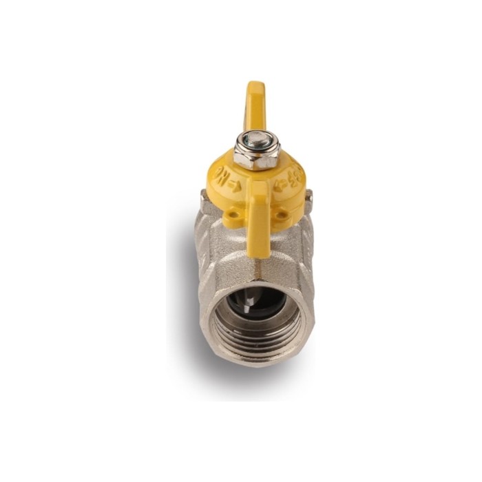 Кран шаровой газовый AQUALINK, PN 16, внутренняя/наружная резьба 1/2", бабочка, никелир. - фото 18571773 Кран шаровой газовый AQUALINK, PN 16, внутренняя/наружная резьба 1/2", бабочка, никелир. - фото 18571773
